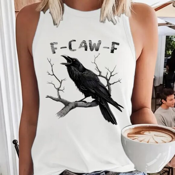Brand New Women's Funny Graphic Tank Top - Picture 1 of 4